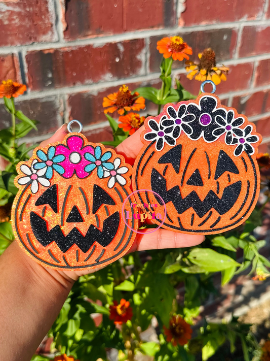 Floral Jack O Lantern