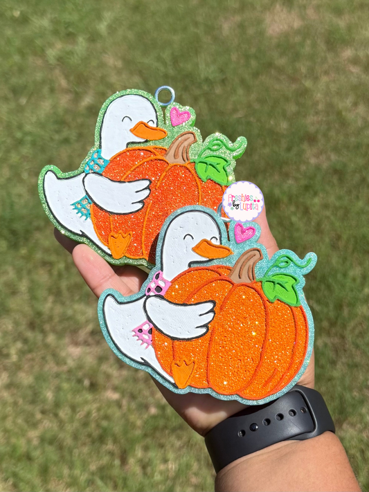 Goose With Pumpkin