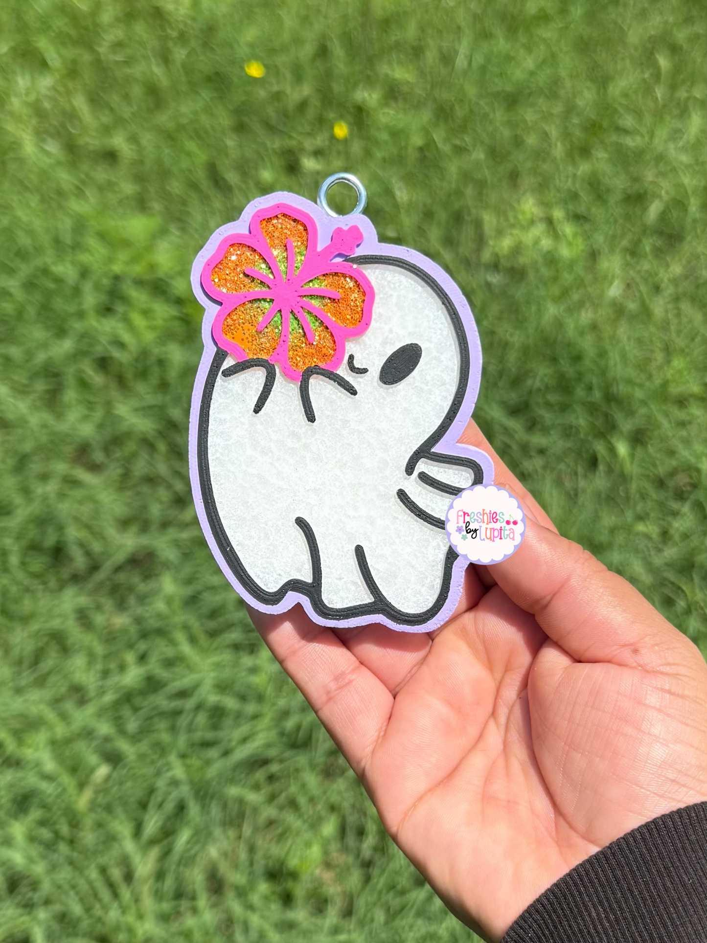Ghost Holding Hibiscus