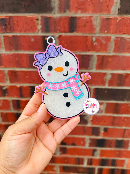 Coquette Bow Snowman