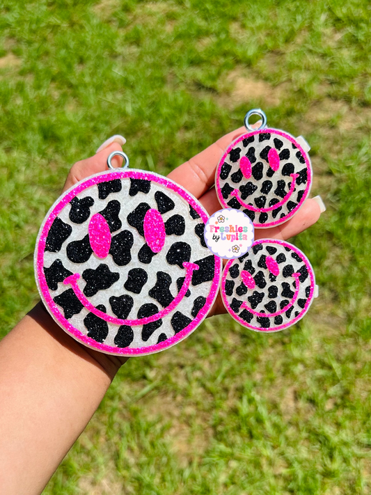 Cow Print Smiley