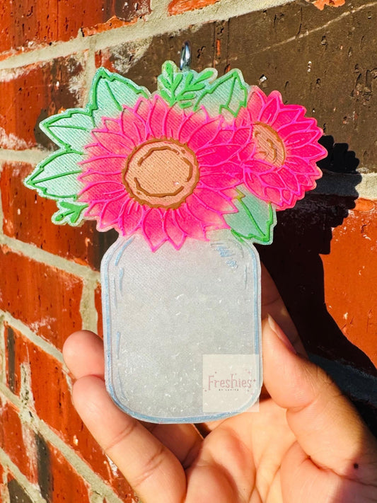 Flowers in Mason Jar