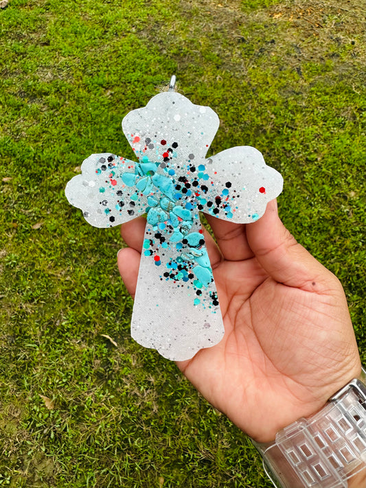 Cross with Turquoise stones